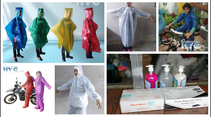 Industrias hyc :: Capas plásticas para lluvia